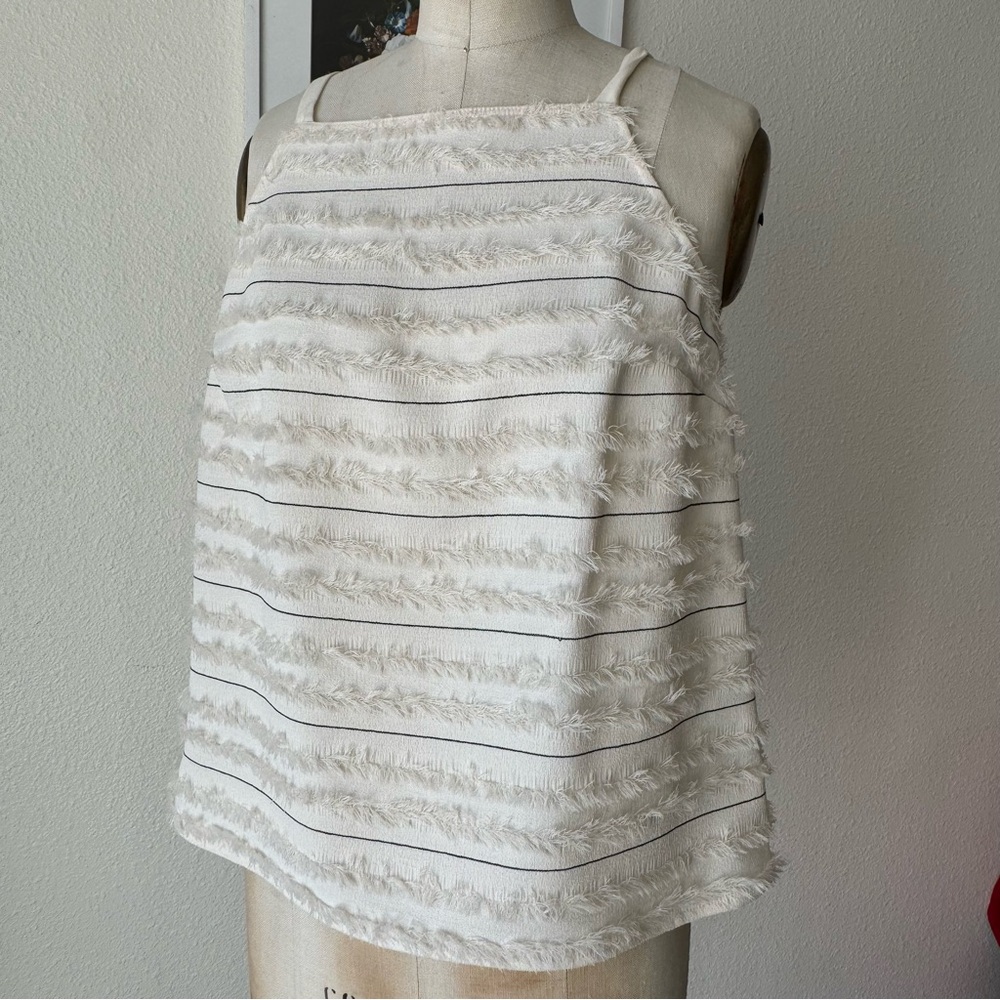 Anthropologie Maeve Quinn Fringe Tank Top